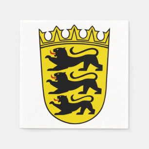 Coat of arms of Germany state Baden-Wurttemberg Napkins
