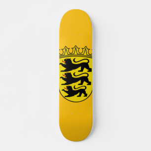 Coat of arms of Germany state Baden-Wurttemberg Skateboard