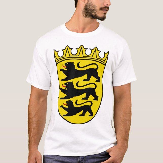 Coat of arms of Germany state Baden-Wurttemberg T-Shirt (Front)
