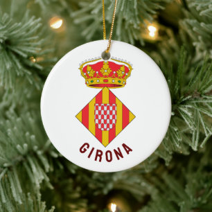 Coat of Arms of Girona Ceramic Ornament