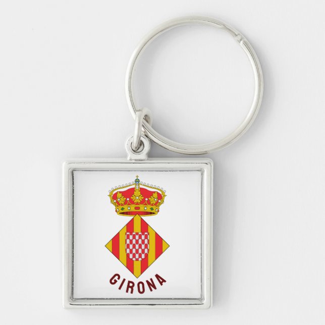 Coat of Arms of Girona Keychain (Front)