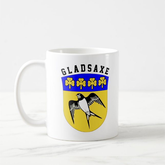 Coat of Arms of Gladsaxe, Denmark Coffee Mug (Left)