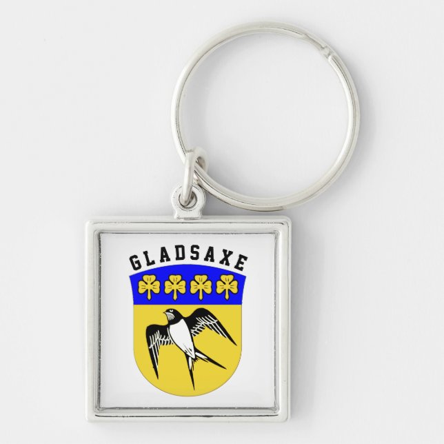 Coat of Arms of Gladsaxe, Denmark Keychain (Front)