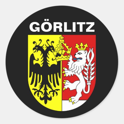 Coat of Arms of Grlitz Germany Classic Round Sticker