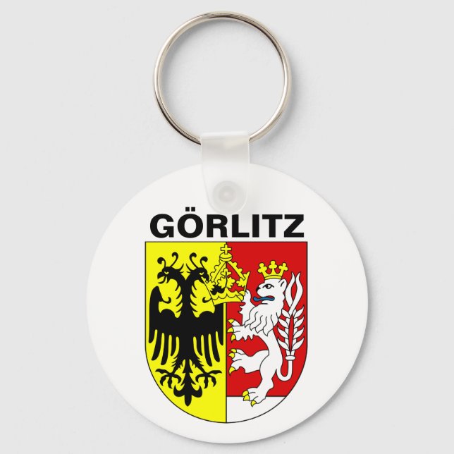 Coat of Arms of Görlitz, Germany Keychain (Front)