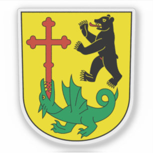 Coat of arms of Gossau, St. Gallen, Switzerland Sticker