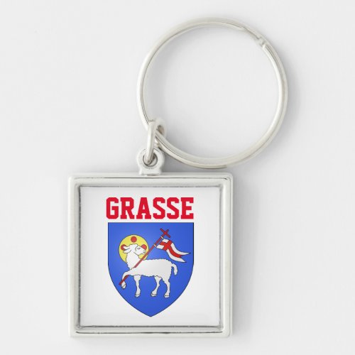 Coat of Arms of Grasse _ Alpes_Maritimes FR Keychain
