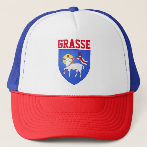 Coat of Arms of Grasse _ Alpes_Maritimes FR Trucker Hat