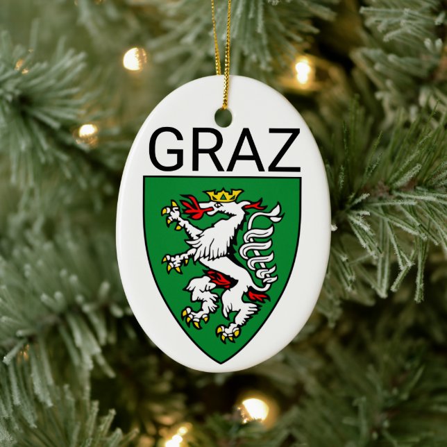 Coat of Arms of Graz - AUSTRIA Ceramic Ornament (Tree)