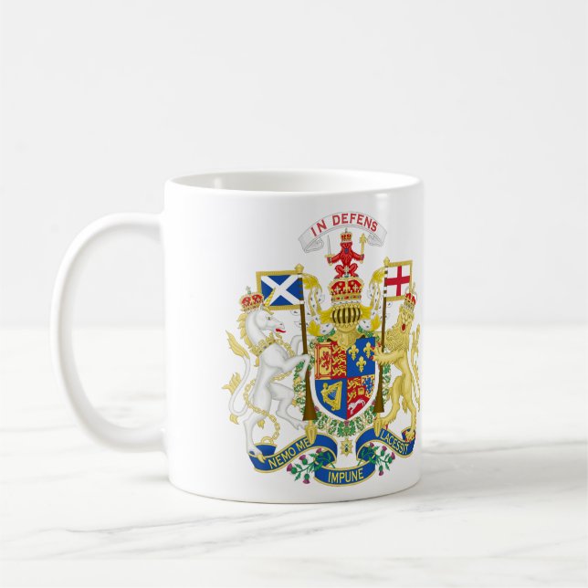 Coat Of Arms Of Great Britain In Scotland Coffee Mug (Left)