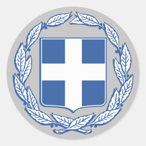 Coat of arms of Greece Classic Round Sticker