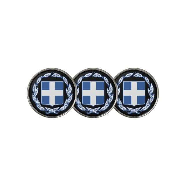 Coat of arms of Greece Golf Ball Marker (3 Up)