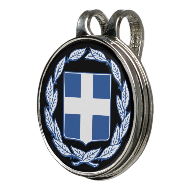 Coat of arms of Greece Golf Hat Clip (3/4)