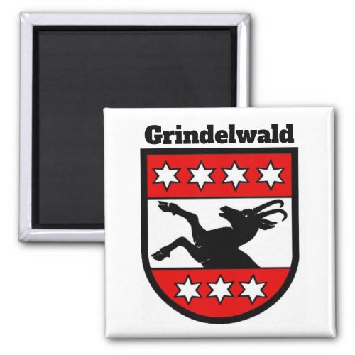 Coat of Arms of Grindelwald Switzerland Magnet