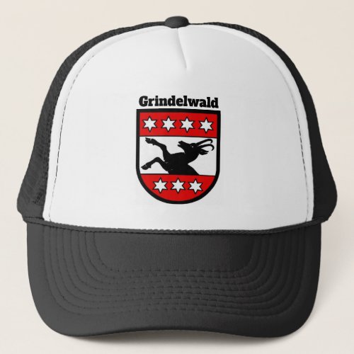 Coat of Arms of Grindelwald Switzerland Trucker Hat