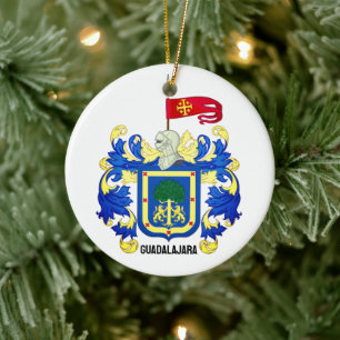 Coat of Arms of Guadalajara, Mexico Ceramic Orname Ornament