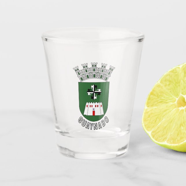 Coat of arms of Guaynabo, PR Shot Glass (Front)