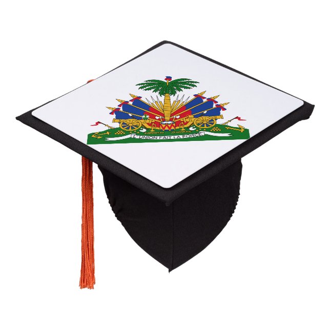 Coat of arms of Haiti Graduation Cap Topper (Angled)