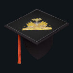 Coat of arms of Haiti Graduation Cap Topper<br><div class="desc">Design with national emblem of Haiti;  golden design</div>