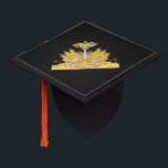 Coat of arms of Haiti Graduation Cap Topper<br><div class="desc">Design with national emblem of Haiti; golden design</div>