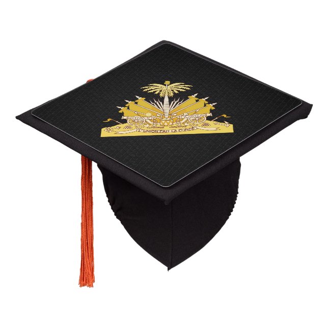 Coat of arms of Haiti Graduation Cap Topper (Angled)