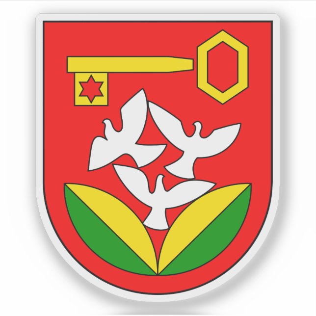 Coat of arms of Halle-Neustadt Sticker (Front)