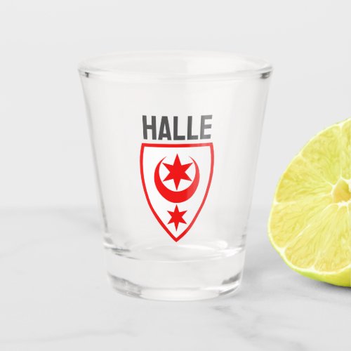 Coat of Arms of Halle Saale Germany Shot Glass