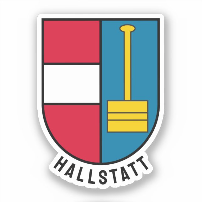 Coat of Arms of Hallstatt - AUSTRIA Sticker (Front)