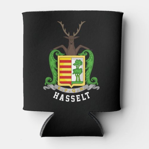 Coat of Arms of Hasselt Belgium Can Cooler