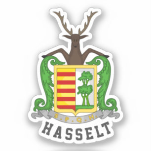 Coat of Arms of Hasselt, Belgium Sticker