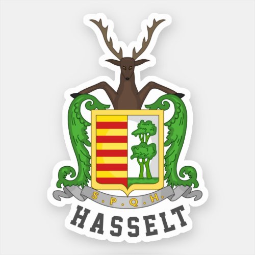 Coat of Arms of Hasselt Belgium Sticker