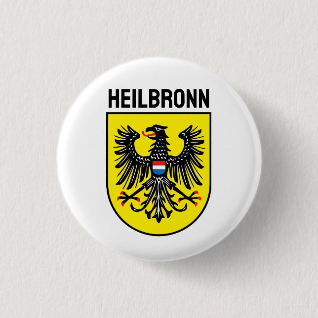 Coat of Arms of Heilbronn, Germany Button (Front)