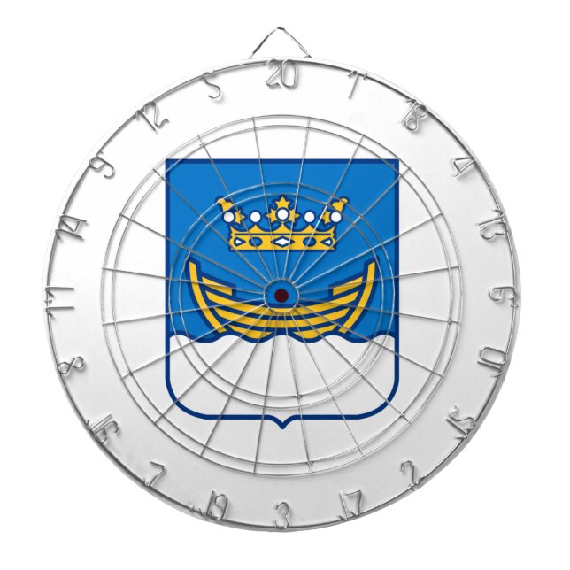 Coat of Arms of Helsinki (Finland) Dart Board (Front)