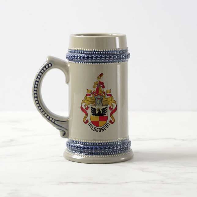 Coat of Arms of Hildesheim, Germany Beer Stein (Left)