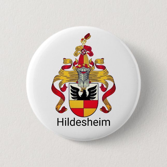 Coat of Arms of Hildesheim, Germany Button (Front)