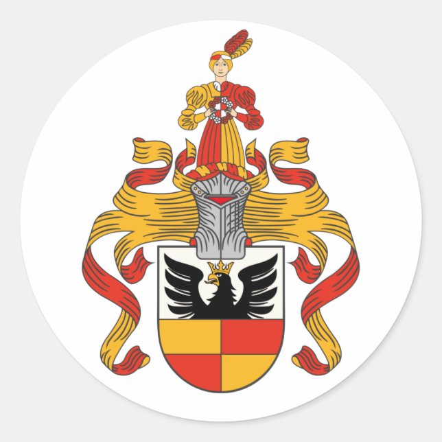 Coat of Arms of Hildesheim, Germany Classic Round Sticker (Front)