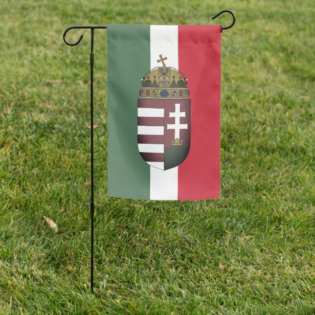 Coat of Arms of Hungary Garden Flag (In SItu)