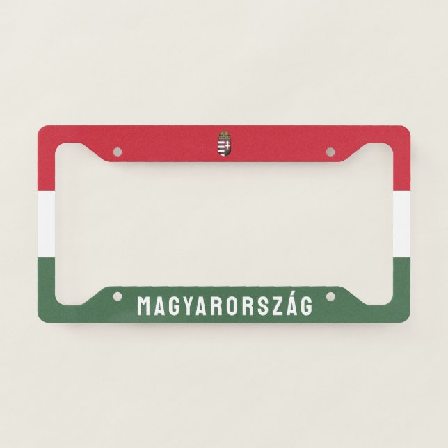 Coat of Arms of Hungary License Plate Frame (Front)