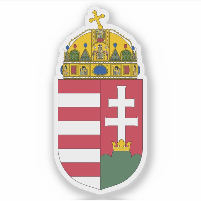 Coat of arms of Hungary Sticker (Front)
