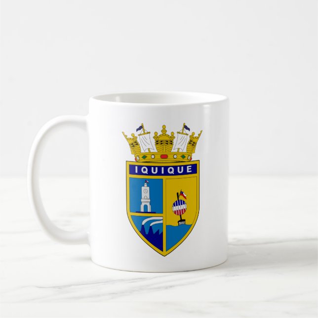 Coat of Arms of Iquique, Chile Coffee Mug (Left)