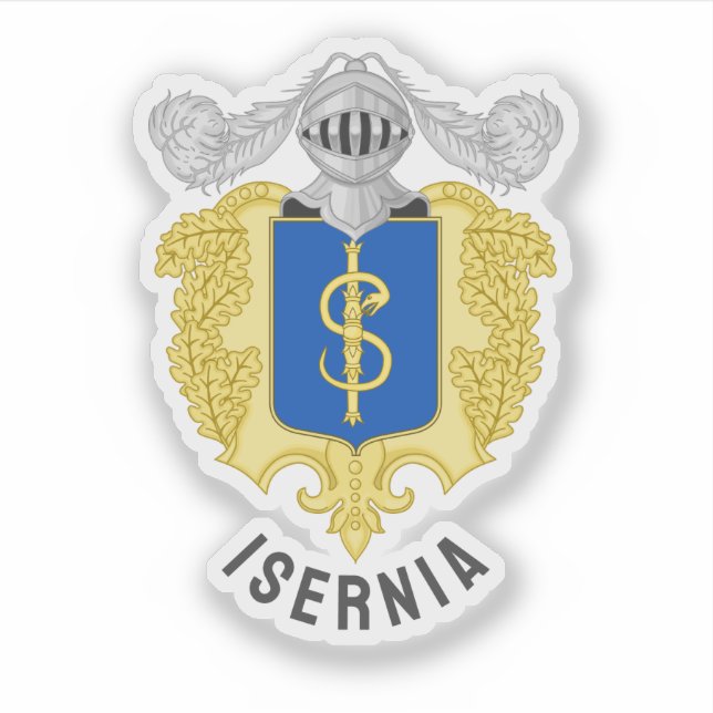 Coat of Arms of Isernia, Italy Sticker (Front)
