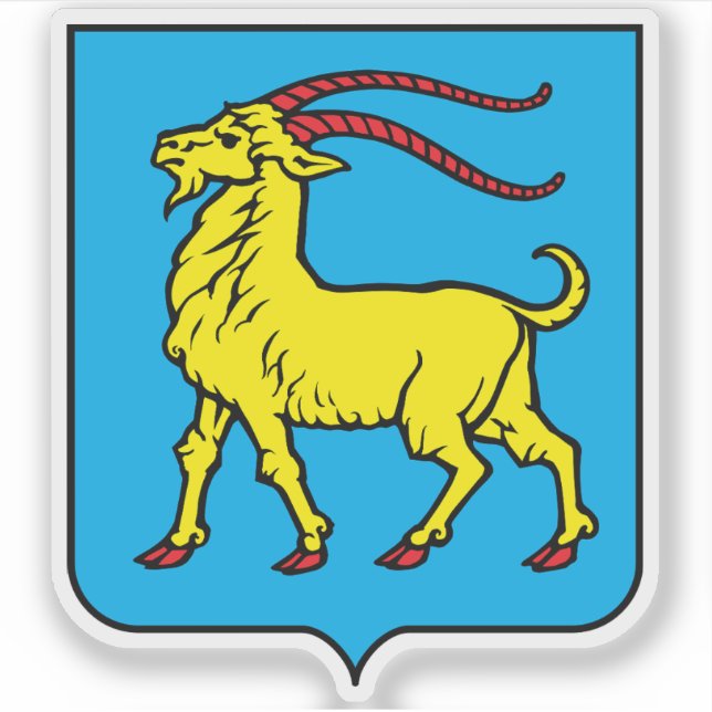Coat of arms of Istria county, Croatia Sticker (Front)
