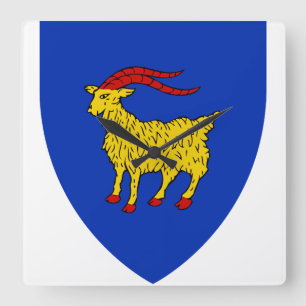 Coat of arms of Istria in Croatia Square Wall Clock