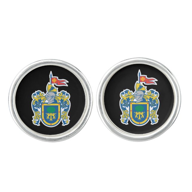 Coat of Arms of Jalisco, Mexico Cufflinks (Front)
