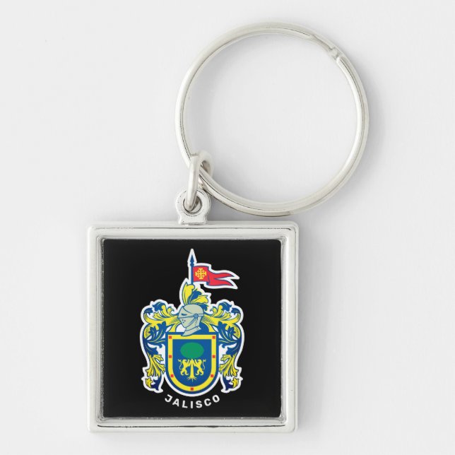 Coat of Arms of Jalisco, Mexico Keychain (Front)