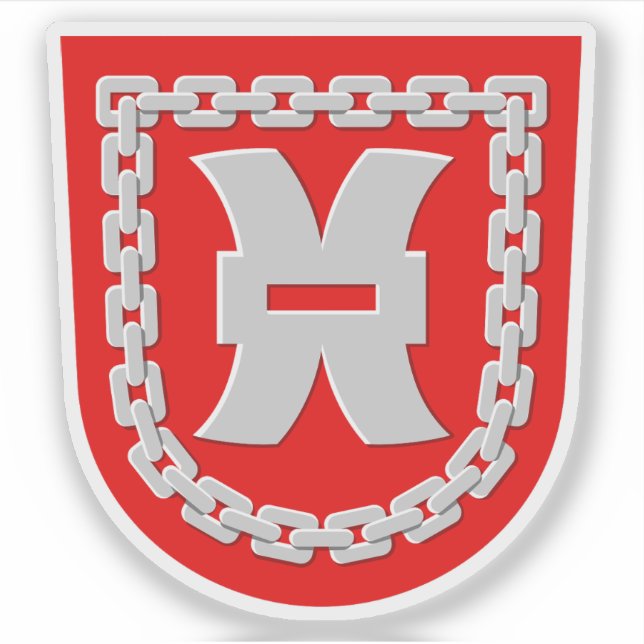 Coat of arms of Jamsa (Jämsä), Finland Sticker (Front)