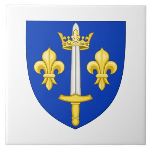 Coat of Arms of Jeanne dArc Ceramic Tile