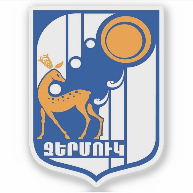 Coat of arms of Jermuk, Republic of Armenia Sticker (Front)