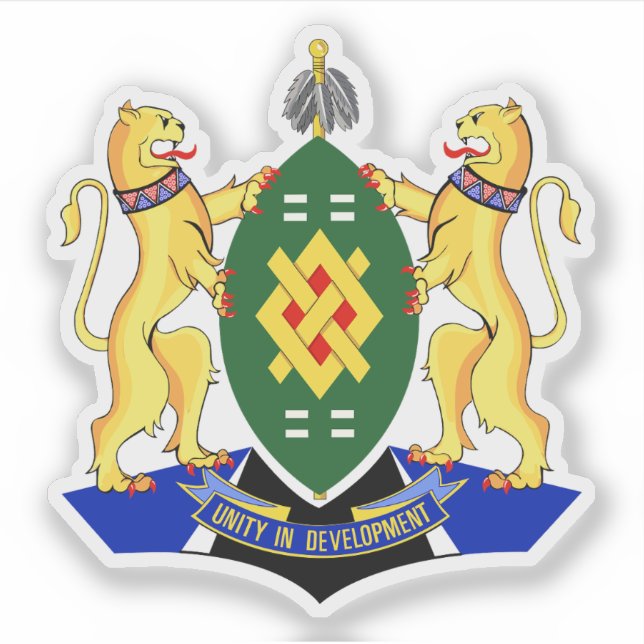 Coat of arms of Johannesburg, the Republic of Sout Sticker (Front)