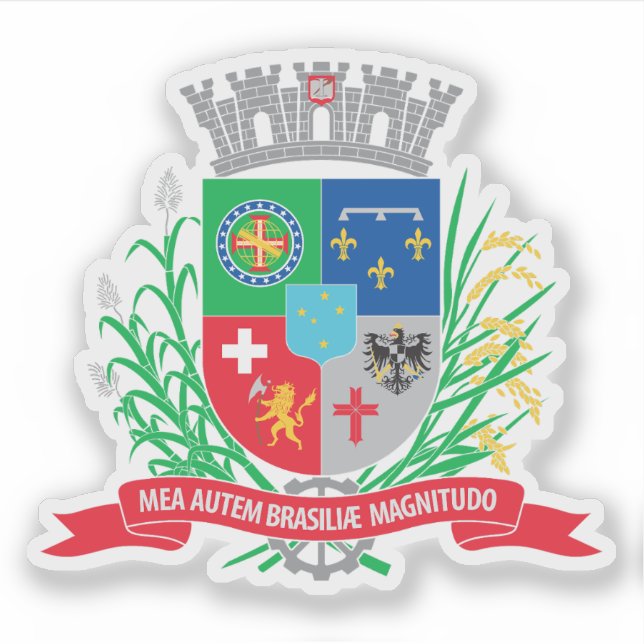 Coat of arms of Joinville, Brazil Sticker (Front)